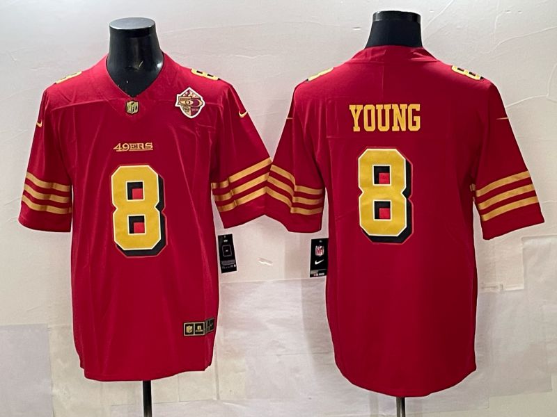 Men Nike San Francisco 49ers #8 Young Red Limited NFL 2025 Jersey 0022->san francisco 49ers->NFL Jersey